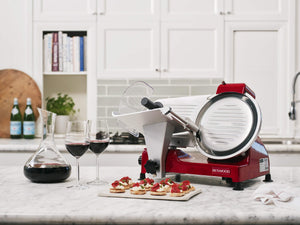 BESWOOD 10" Electric Deli Meat Slicer, Cheese Food Slicer with Premium Chromium-plated Steel Blade,240W